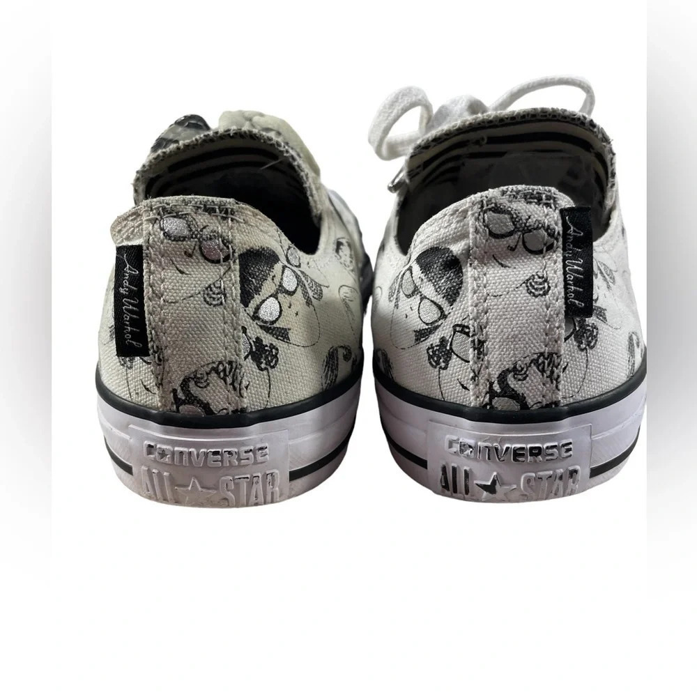 Converse x Andy  Warhol Low Top Sneakers size 9 - Picture 6 of 10